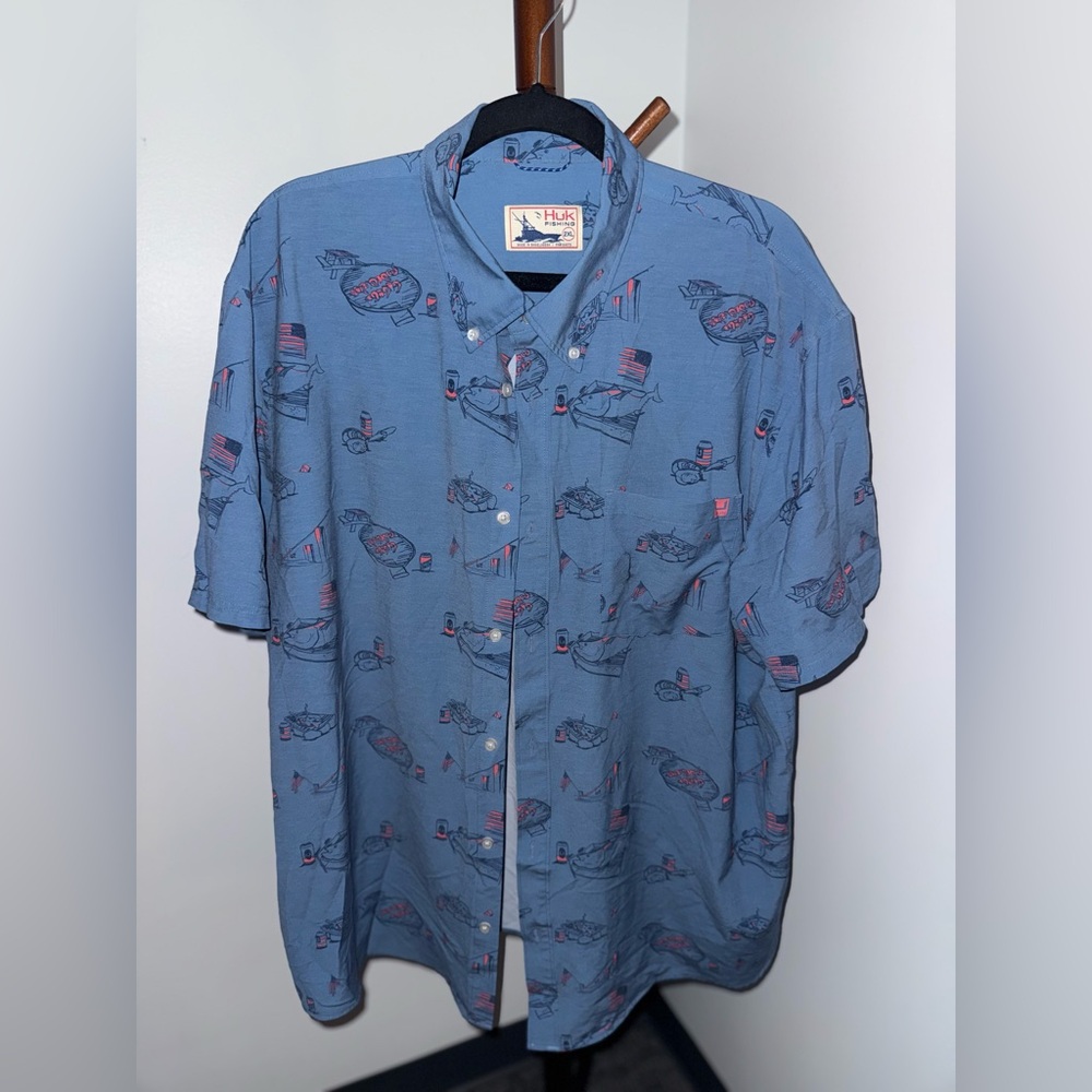 Huk Kona “Americookin’” Button Down Shirt